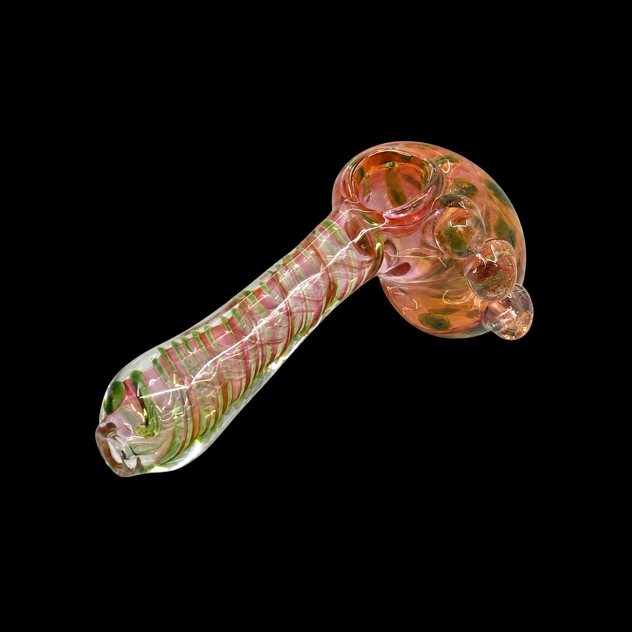 6 INCH GOLD COLOR CHANGING MARBLE HAMMER HAND PIPE - HP1041