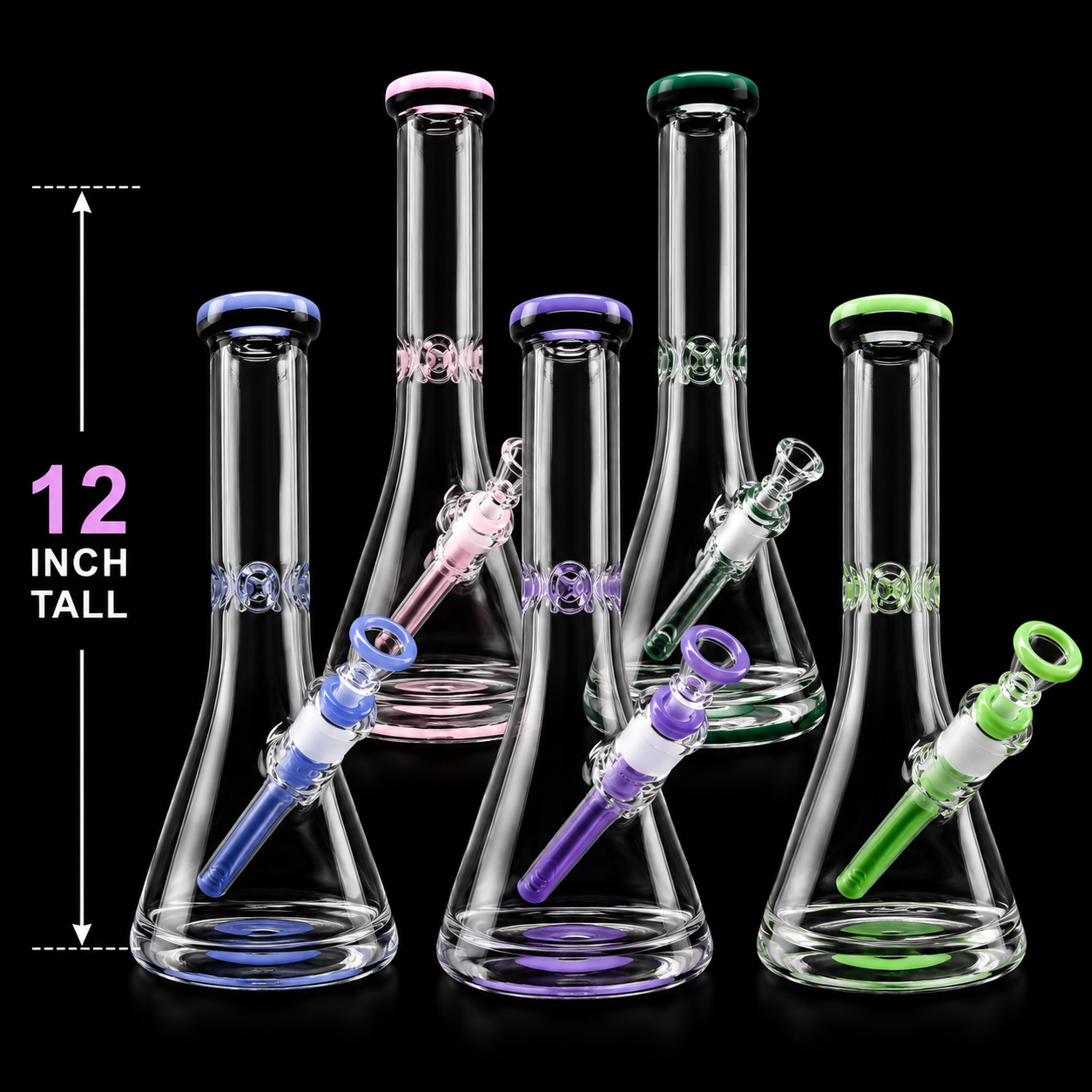 12 Inch 9mm Thick Glass Beaker Bong Wholesale RK Quality Glass