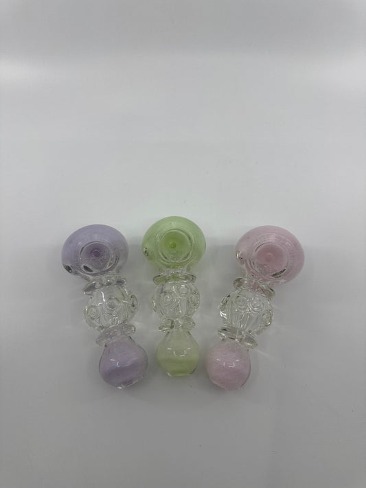 4.5” Slime heavy rim hand pipe - HP1036 - RK Quality Glass
