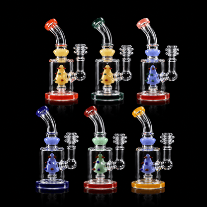 7" Showerhead Perc Bent Neck Dab Rig