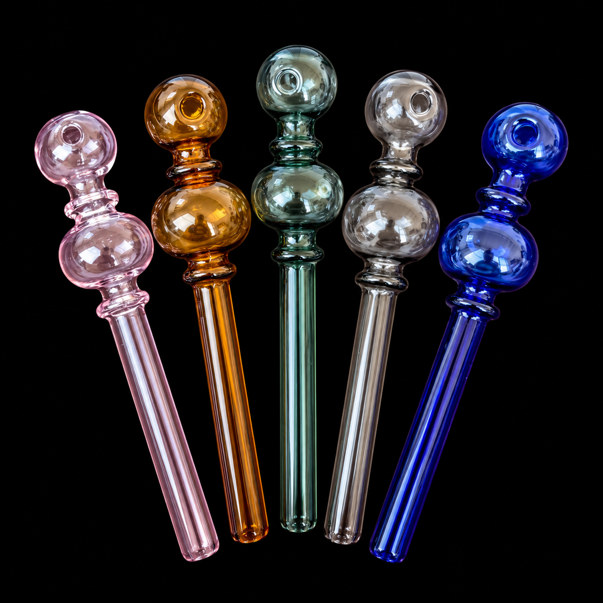 Double bowl & rim color oil burner