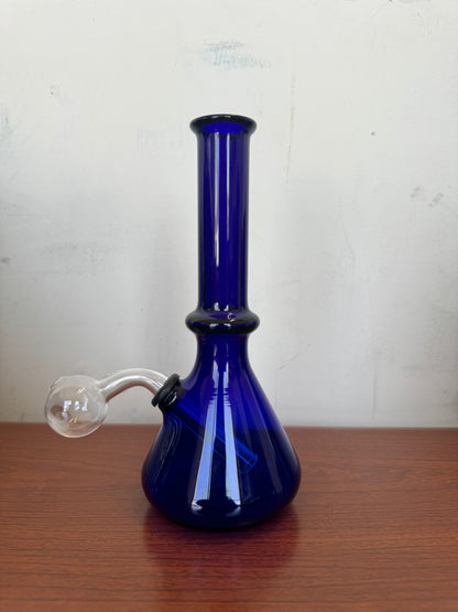 8” blue tube ob bong - OB03 - RK Quality Glass