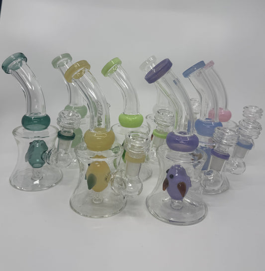 176 RKQG 6" penguins birds design dab rig