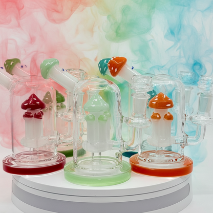 7” Side Carb Mushroom Dab Rig Wholesale - RK Quality Glass