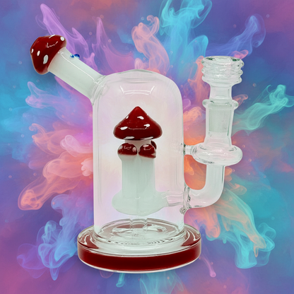 7” Side Carb Mushroom Dab Rig Wholesale - RK Quality Glass
