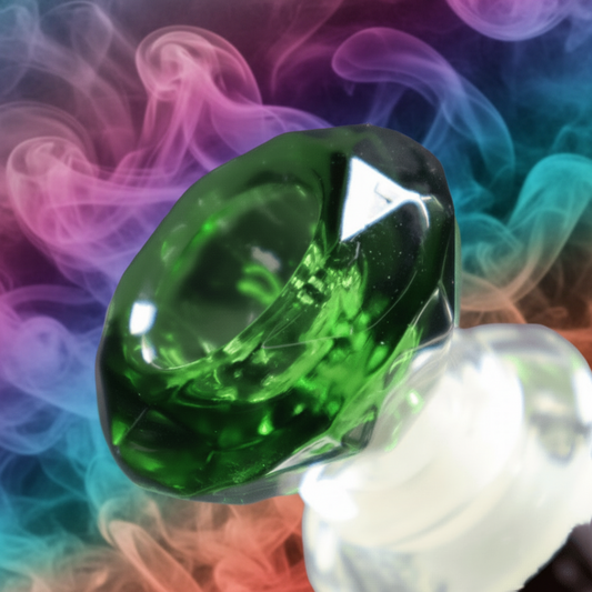 Premium Bong Bowl Replacement - Green- RK Quality Glass