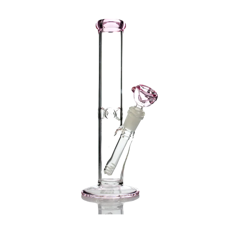 199 14RKQG 10" 5mm clear straight bong