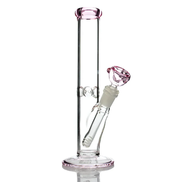 202 17RKQG 16" clear 5mm straight bong