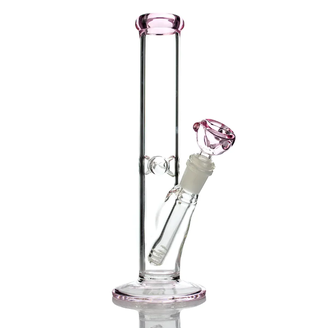 203 18RKQG 18" 5mm clear straight water bong