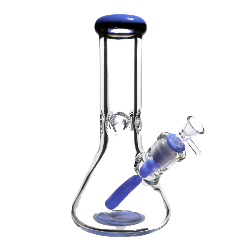 149 30RKQG 12" 9mm color mouth beaker bong