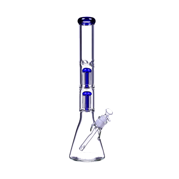 695 RKQG35 9mm double tree perc beaker bong