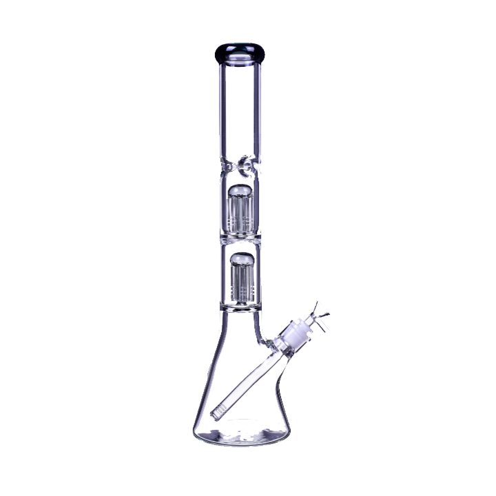 695 RKQG35 9mm double tree perc beaker bong