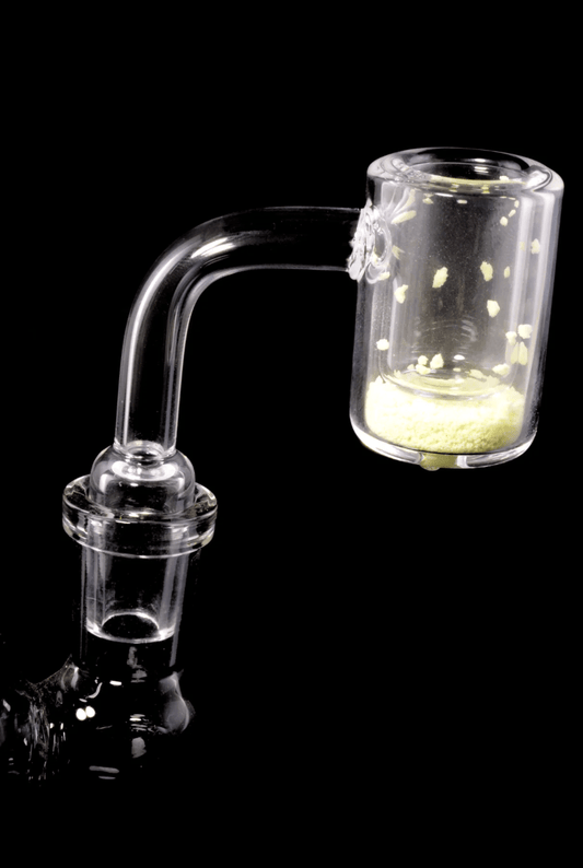 14mm female glow in the dark quartz Banger - QB106 - RK Quality Glass
