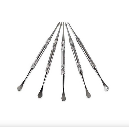 4.5" Dual Tipped Stainless Steel Dab Tool- Pack of 50 - TOOL100 - RK Quality Glass