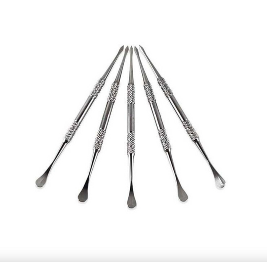 4.5" Dual Tipped Stainless Steel Dab Tool- Pack of 50 - TOOL100 - RK Quality Glass