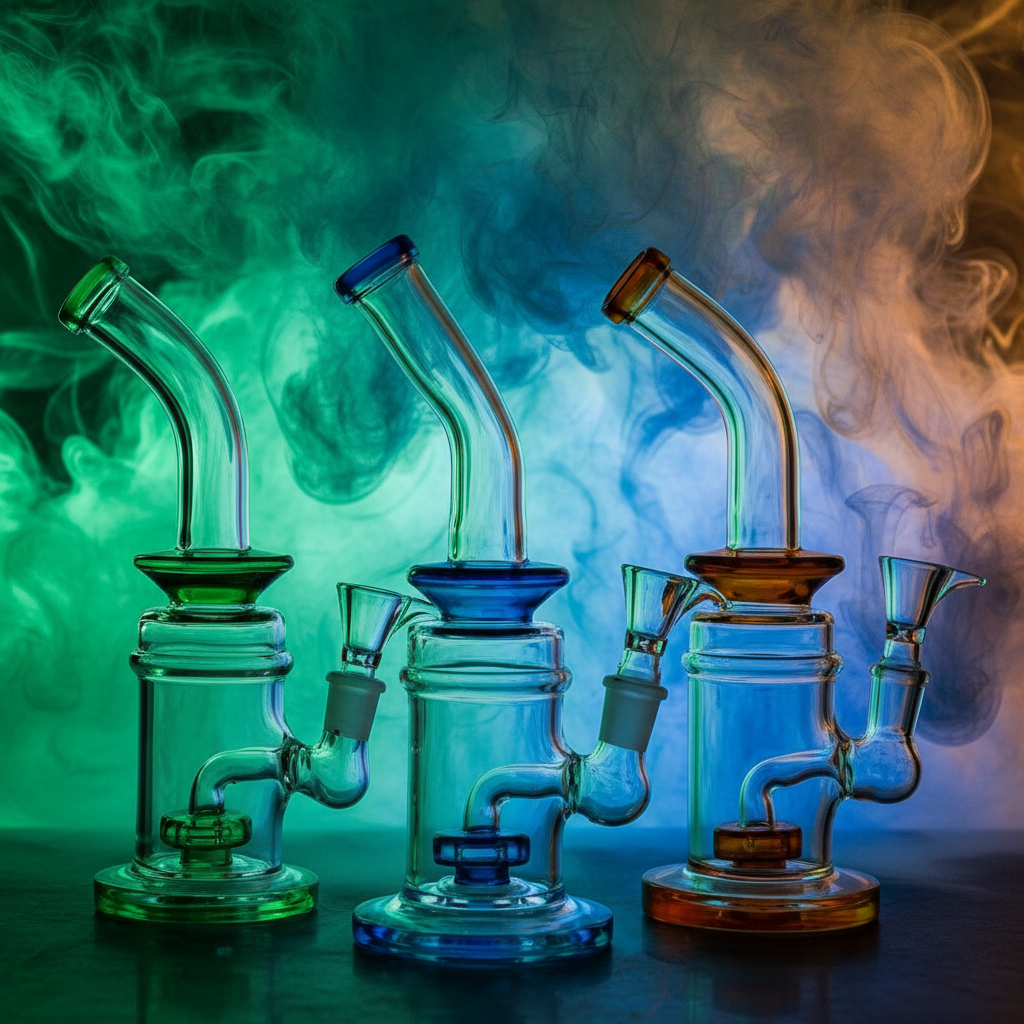 RK Quality Glass Mini Dab Rig with Showerhead Perc