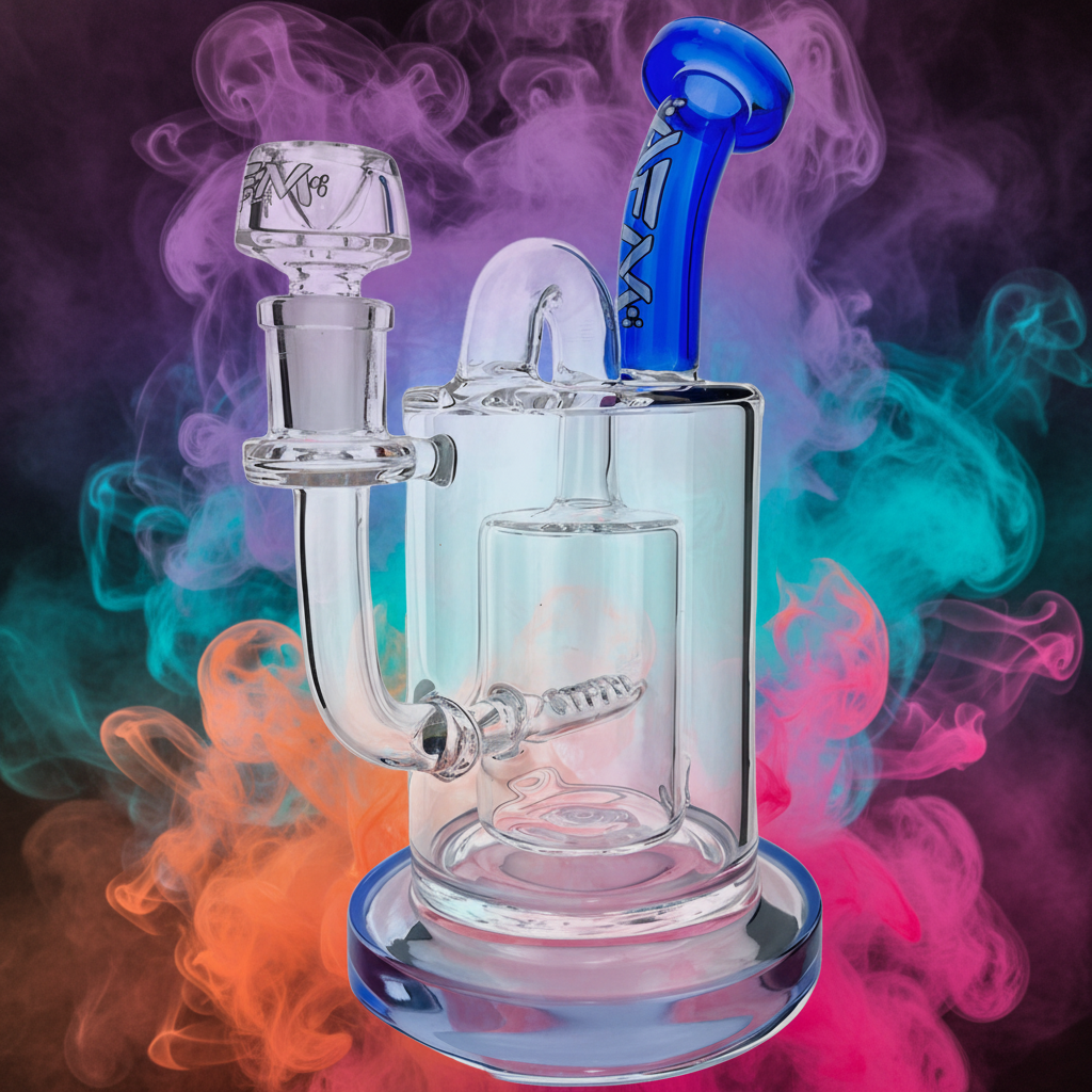 8 Color Glass Recycle Rig Wholesale - RK Quality Glass