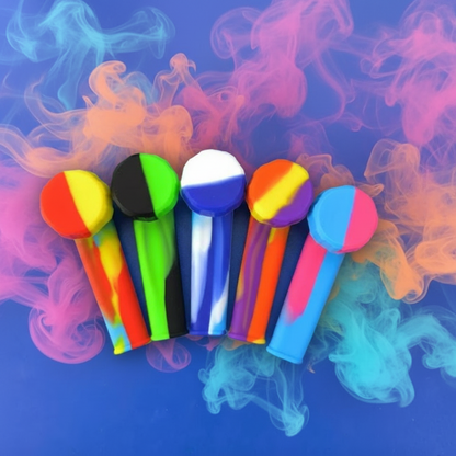 Wholesale Smokeshop 4 Inch Silicon Hand Pipe - RK Quality Glass