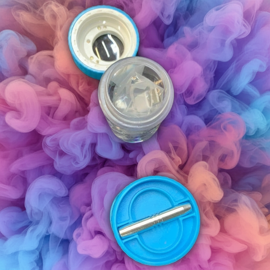 RK Quality Glass 2 in 1 LED Jar with Grinder