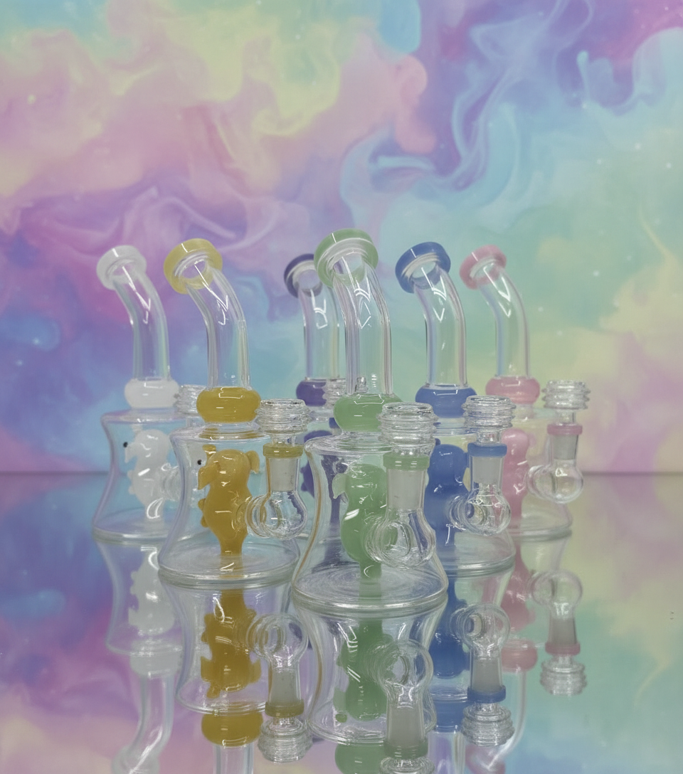 Character Art Slime Bent Dab Rig Wholesale - RK Quality Glass
