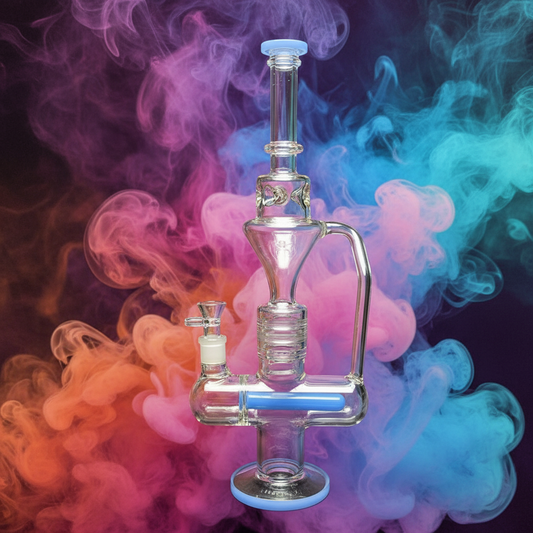 17 Inch Inline Recycler Bong Wholesale - RK Quality Glass