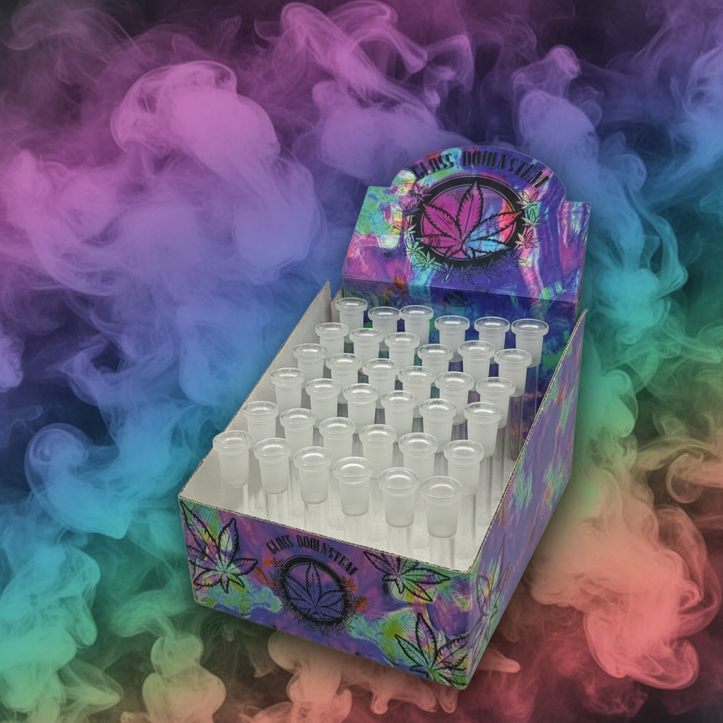 RK Quality Glass Clear Mix Downstream Box for Smoking Accessories