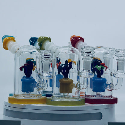 6" flower insert dab rig - WP249 - RK Quality Glass
