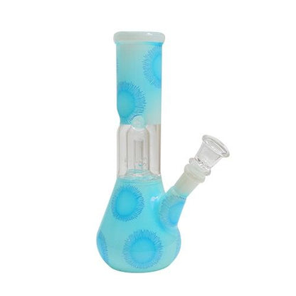 8" percolator bong -WP125 - RK Quality Glass