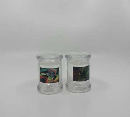 RK Quality Glass Storage Containers for Herbs - 2 Pack - RK Quality Glass