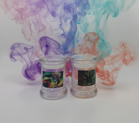 RK Quality Glass Storage Containers for Herbs - 2 Pack