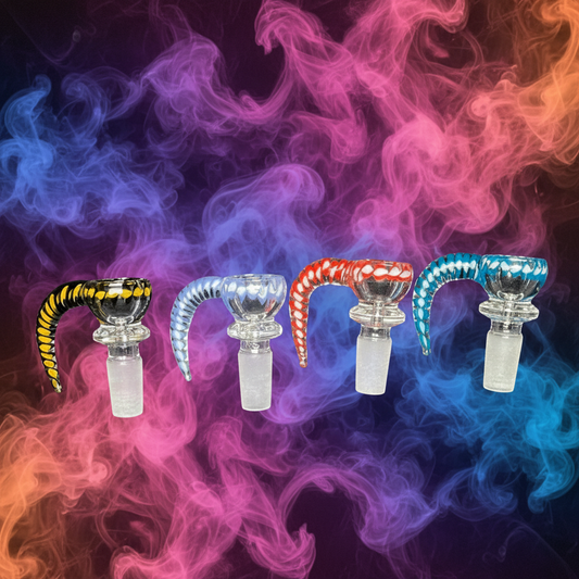 PULSAR HORN SWIRL HERB SLIDE COLOR MATRIX 14MM - BL114