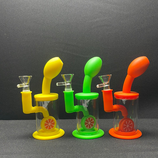 753 RKQG9 6” silicone dab rig