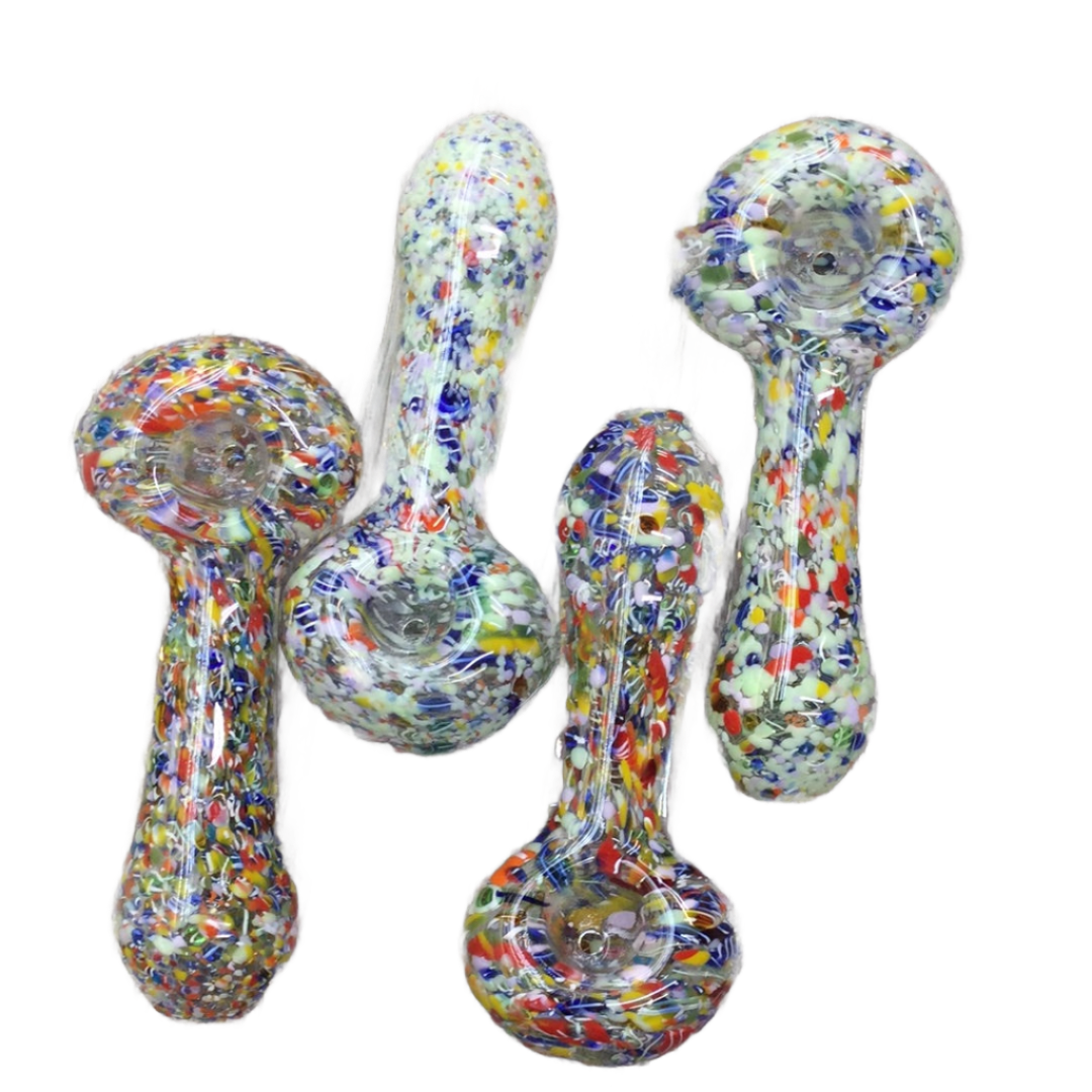 1090  rainbow frit spoon