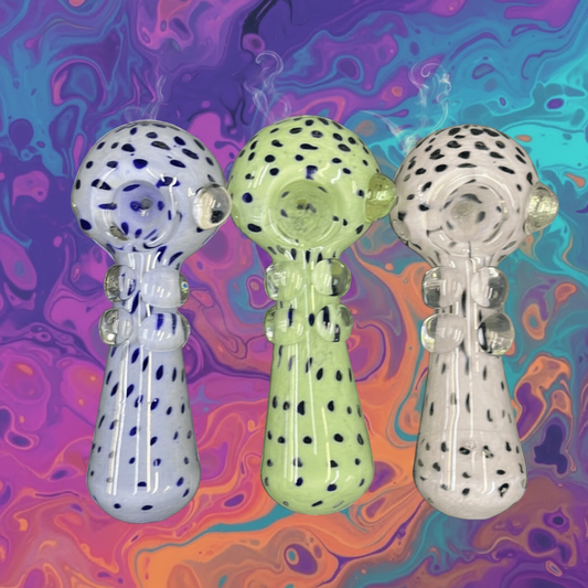 4.5” frit marvel spoon Hand pipe - HP1028