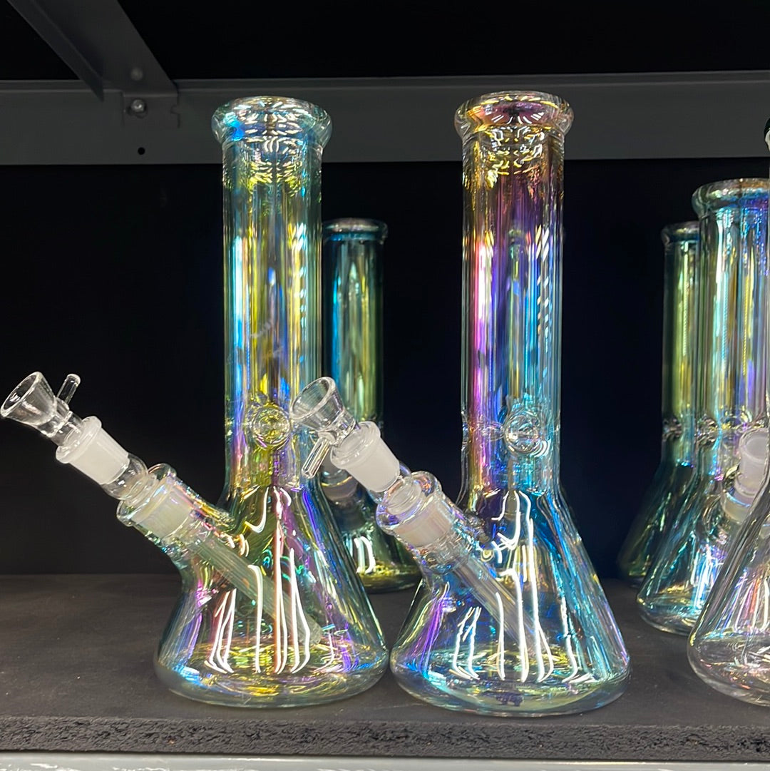 724 RKQG28 14” matalic beaker bong