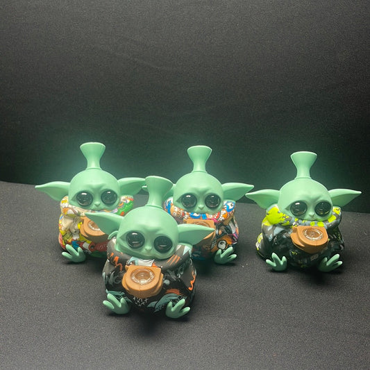 763 RKQG8 silicone multi color baby yoda