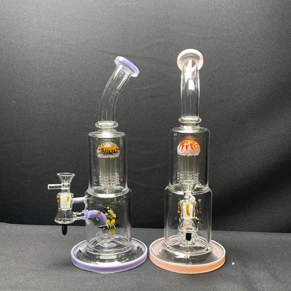 14” Bee insurt tree perc dab rig - WP167 - RK Quality Glass