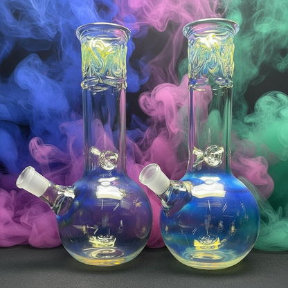 10” American Made Fumed Bowl Beaker Bong - RK Quality Glass