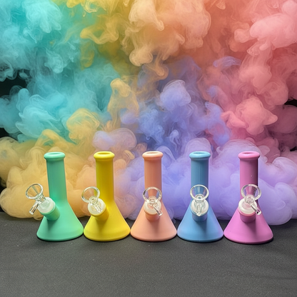 4.9” Silicone Beaker Bong Wholesale - RK Quality Glass