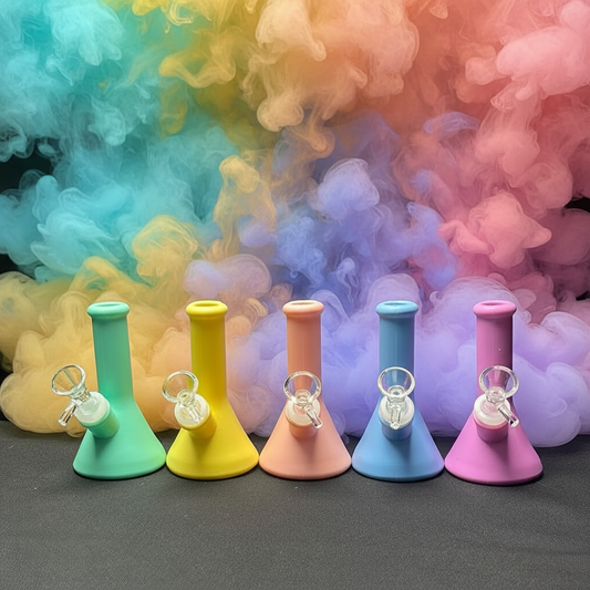 4.9” Silicone Beaker Bong Wholesale - RK Quality Glass