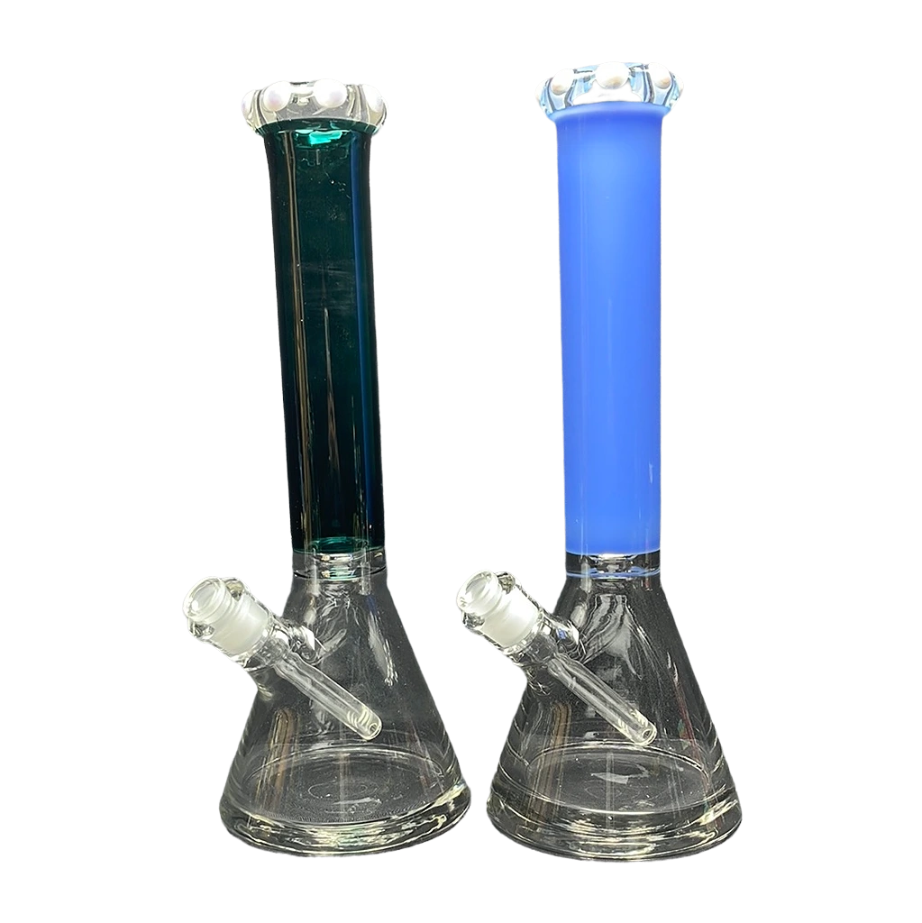 532 RKQG 40 16” 9mm color tube beaker bong