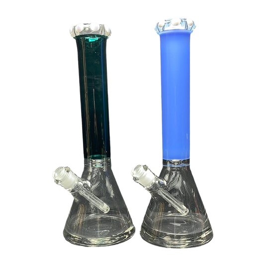 532 RKQG 40 16” 9mm color tube beaker bong