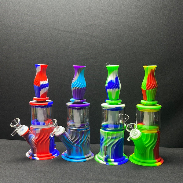 767 RKQG13 8” 4in1 silicone rig