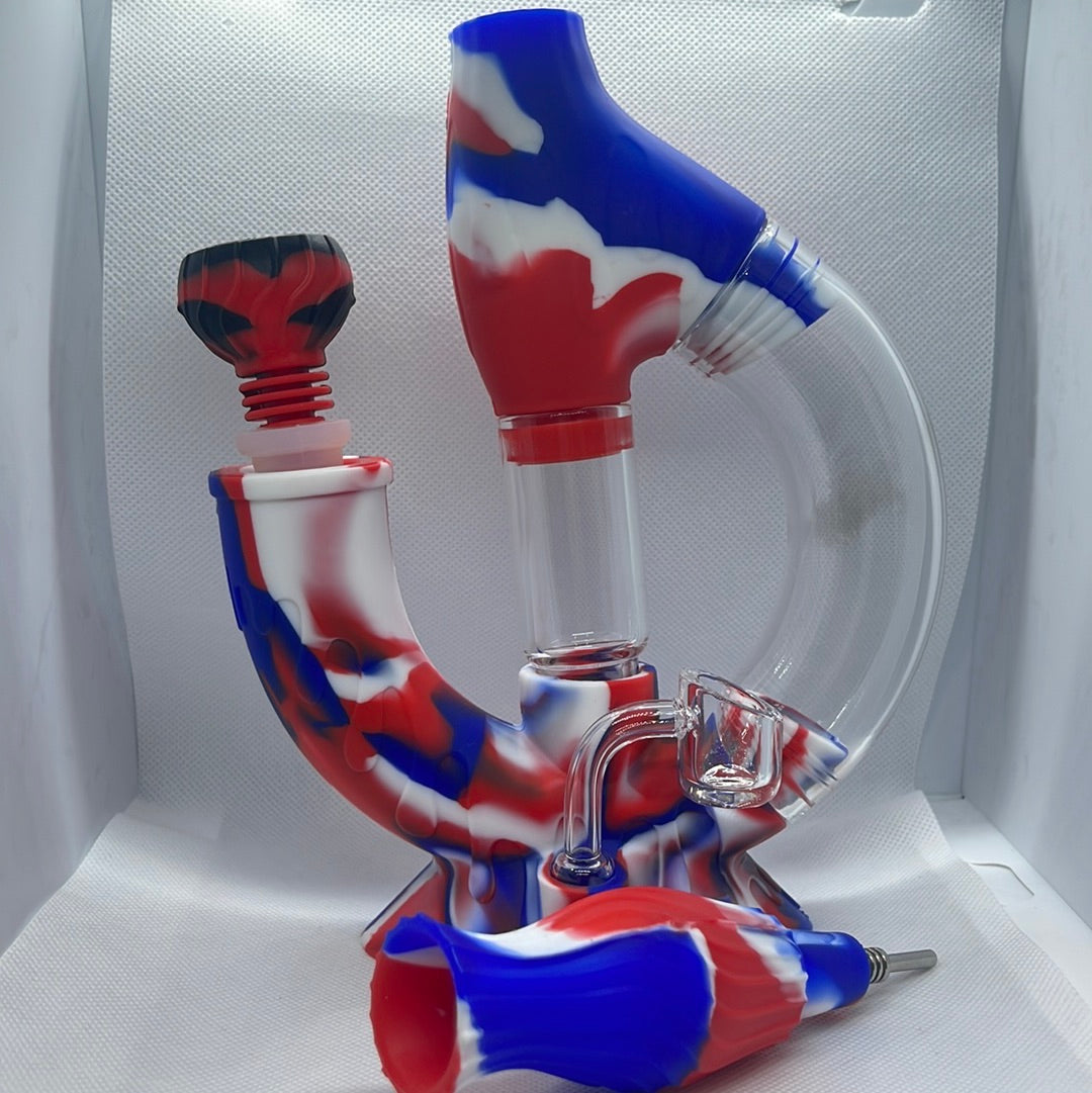 772 RKQG18 4 in 1 silicone dab rig