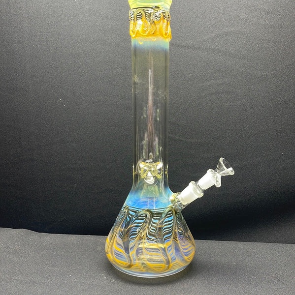 744 RKQG 14” American color art beaker bong