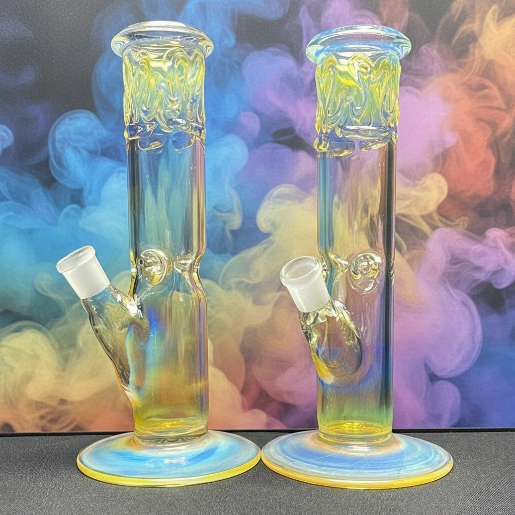 10” American Made Fumed Straight - RK Quality Glass