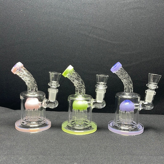 715 RKQG12 5” slime color tree perc dab rig