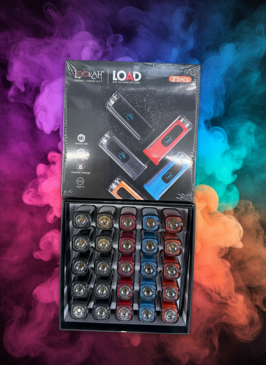 Lookah Load 510 Voltage Battery - 25 Pack by RK Quality Glass