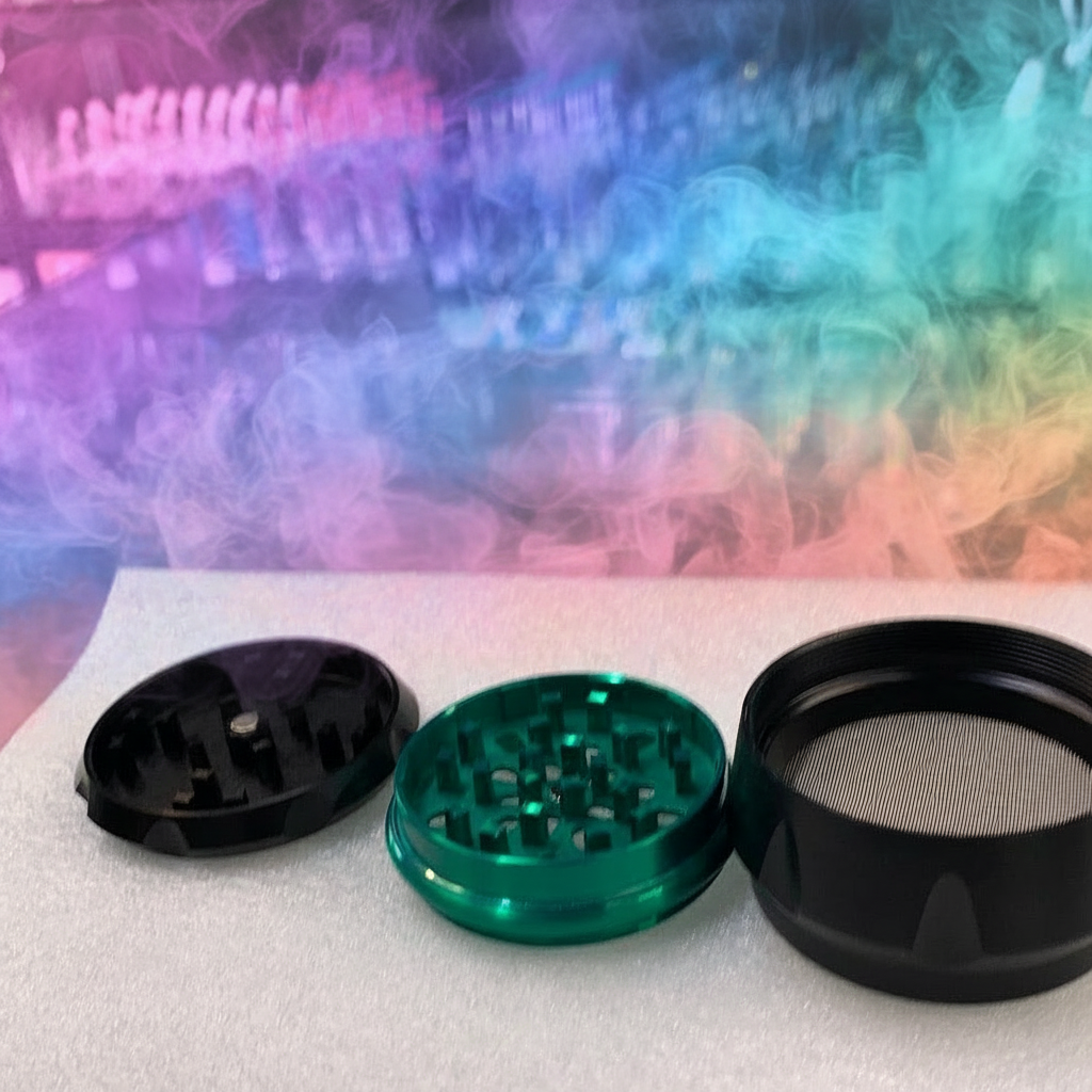 RK Quality Glass Magnetic Herb Grinder 3 Piece Set