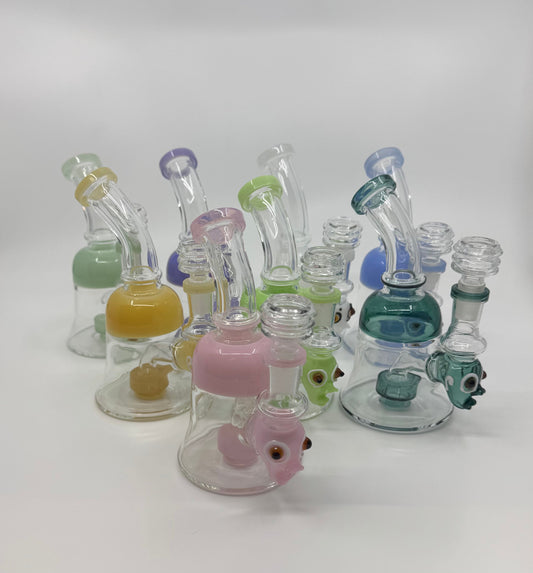 Colorful glass water pipes from RK Quality Glass, ideal for wholsell smokeshop, rkqualityglass.com